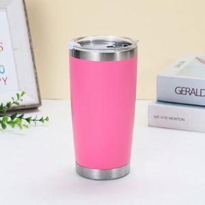 20oz Double Layer Vacuum Car Mug Scratch Resistant <b>Spray</b> Coating Beverage Tumbler - Product Image 2