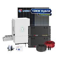 Système d'énergie solaire complet de 10 kWh avec batterie au lithium, système d'énergie solaire hybride de 15 kW, 10 kW, 5 kW