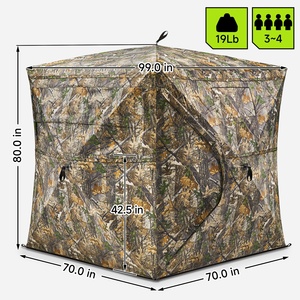 Cubiertas de Camuflaje Portátiles para Caza, con Ventanas de Malla Transparente y Bolsa de Transporte, para Caza de Ciervos, Patos y Pavos - Product Image 1