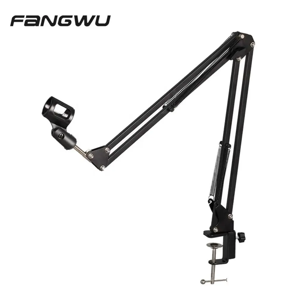 Wholesale Good Price Folding Arm Microphone With Scissor Chrome Cymbal Boom Stand