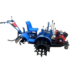 Motoculteur pour rizières et zones humides avec moteur, cultivateur flottant polyvalent - Product Image 1