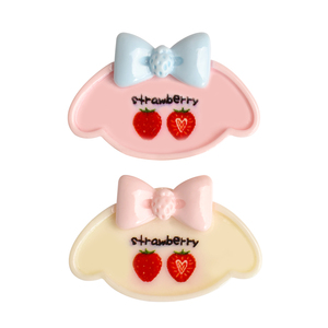 Bonito Cabujón de Resina con Forma de Plato de Fresa para Decoración DIY de Horquillas, Fundas de Teléfono y como Adorno de Comida en Miniatura para Cocina - Product Image 6