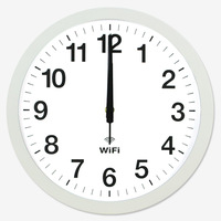 Jam dinding wi-fi cerdas, jam dinding rumah Quartz ruang tamu minimalis Modern, jam sinkronisasi waktu otomatis WIFI cerdas