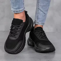Chaussures de course d'été pour femmes à largeur accrue, bout fermé, semelle intermédiaire légère en EVA, résistantes aux chocs, à lacets, doublure en maille douce, confortables