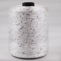 COOMAMUU Vente chaude de fil à paillettes, fournisseurs en gros, fil à paillettes en polyester pour le tricot