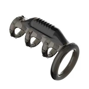 Fundas Eróticas para Pene de Larga Duración para Hombres, con Función de Vibración y Masaje, Retrasa la Eyaculación Precoz, Alivio de la Eyaculación Precoz, Lubricante - Product Image 5