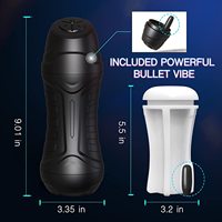 Vibrateur pour hommes, gobelet de masturbation secret, gobelet d'entraînement automatique à 7 fréquences, étanche