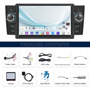 Podofo 7 ''pour <span class=keywords><strong>Fiat</strong></span> <span class=keywords><strong>Punto</strong></span> 2005-2009/Linea 2007-2011 Android Autoradio Stéréo <span class=keywords><strong>2</strong></span> + 64GB IPS Écran CarPlay/Android Auto GPS WiFi FM - Product Image 6