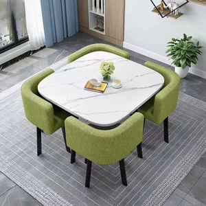 Runwood Modern Rectangle <strong>Wooden</strong> <strong>Table</strong> <strong>Top</strong> 4 Seater Dining <strong>Table</strong> Set <strong>for</strong> Home Furniture Kitchen Restaurant Cafe Luxury Dining - Product Image 6