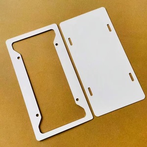 Rangka pelat lisensi cetak Transfer panas & sublimasi aluminium kustom plat hadiah bisnis promosi kosong - Product Image 3