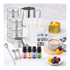 Collection de bougies de luxe en pot à base de soja avec emballage cadeau pour la promotion de la série de boutiques de parfums d'ambiance à domicile - Product Image 6