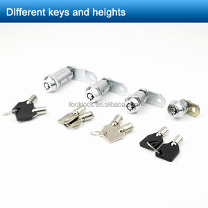 高セキュリティ亜鉛合金管状シリンダーカムラッチロック：郵便受け、工具箱、サーバー、ネットワークキャビネット、機械パネル、機器扉用 - Product Image 4