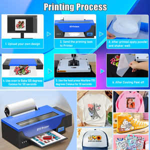 Máy tính để bàn Chất lượng cao cuộn-to-roll A3 dtf T-Shirt máy in Máy in 1390 Pet phim chuyển máy in nhỏ dtf với lò nướng - Product Image 3