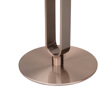 Pied de meuble en acier inoxydable couleur or rose, base de table en métal, socle pour table d'appoint de bar, maison, hôtel