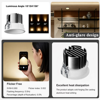 Spot LED intelligent Ecolux ETL 7 12 puissances, orientable et dimmable, pour système Zigbee Tuya Smart Downlighters