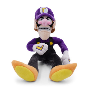 Set de Peluches de Super Mario de 10 Pulgadas: Wario, <span class=keywords><strong>Waluigi</strong></span>, Anti-Héroe Bad Mario y Muñecos Villanos de Mario Morado para Regalo de Fans - Product Image 1