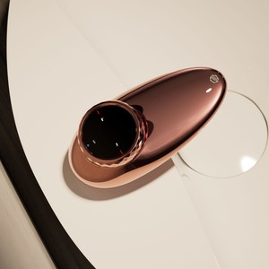 Robinet de luxe en forme de galet en or rose robinet moderne monotrou multifonctionnel en laiton avec aérateur réversible anti-éclaboussures - Product Image 3