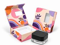 Boîte en papier personnalisée avec impression de logo holographique pour 3,5 pots de 5 ml, 7 ml, 9 ml, pour conteneurs de concentrés en verre