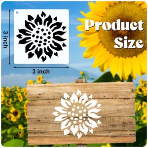 Pochoirs pour petites plantes à fleurs de 3 pouces pour <span class=keywords><strong>peinture</strong></span> sur bois, modèle de <span class=keywords><strong>peinture</strong></span> artisanale pour décoration murale, 66 pièces - Product Image 2