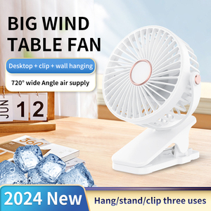 Ventilatore Portatile USB di Alta Qualità, Mini Raffreddatore d'Aria con Clip, 3 Velocità, Ricaricabile, Senza Pale, Umidificatore Elettrico per Hotel - Product Image 3