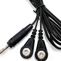 Connecteur Cylindrique Banane en Cuivre Personnalisé 4,0 mm vers Connecteur Câble Femelle à Clip avec Gaine PVC IP40