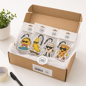 SHINY - Ambientador de Coche Personalizado con Diseño Divertido, Ecológico, de 400 g/m², con Aroma, en Forma de Tarjeta, Colorido, para Colgar - Product Image 1