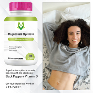 Cápsulas de Glicinato de Magnesio en Oferta, Suplemento para el Cuidado de la Salud que Ayuda a Mejorar la Biodisponibilidad de los Nutrientes con Cápsulas de Vitamina D - Product Image 6