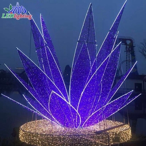 في الهواء الطلق عيد الميلاد هالوين أدى ديكورات عزر 3D أضواء زهرة اللوتس العملاقة لمراكز التسوق حفلات الزفاف المناظر الطبيعية IP65 تصنيف - Product Image 1