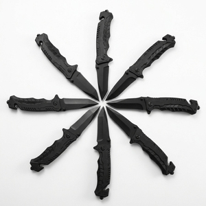 Couteau pliant en acier inoxydable <span class=keywords><strong>de</strong></span> qualité industrielle, haute dureté, pour la survie en milieu sauvage, la légitime défense, tactique, extérieur - Product Image 1