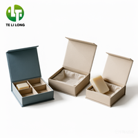 Boîtes en carton rigide recyclables avec impression de logo personnalisé, pour cadeaux, bijoux, cosmétiques, savons, emballages de qualité supérieure avec insert
