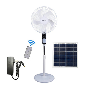 Wholesale Solar Powered Fan 16inch 15w <b>Rechargeable</b> Lithium Battery Home Solar Fan Solar <b>LED</b> <b>Light</b> 7-9 Hours <b>Working</b> Time PB450- - Product Image 3
