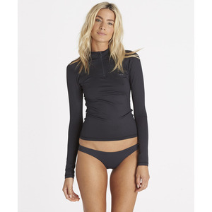 <strong>Women</strong> Long Sleeve UPF50+ <strong>Swim</strong> Rash Guard <strong>Shirt</strong> Surf Rashguard Two Piece Rash Vest <strong>for</strong> Woman Swimming Surfing Quarter Zip Tee - Product Image 1