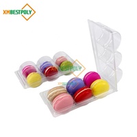 Boîte de présentation transparente en PET pour macarons, biscuits, desserts, baklavas – Barquette plastique blister 6, 12 ou 24 compartiments