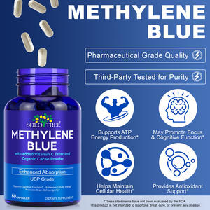 SOLOTREE suplemen makanan Vegan, meningkatkan penyerapan kapsul biru saya <span class=keywords><strong>Label</strong></span> pribadi kapsul biru metilen untuk dukungan energi - Product Image 2