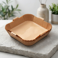 Papier de cuisson spécial pour friteuses à air, résistant à l'huile, imperméable, résistant à la chaleur et épaissi, personnalisable