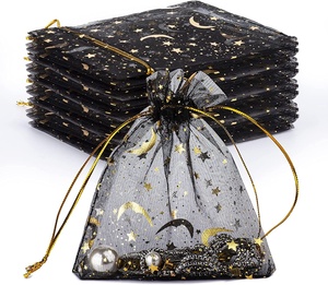 15x20cm sacs <span class=keywords><strong>en</strong></span> Organza transparent <span class=keywords><strong>Tulle</strong></span> maille fête faveur cadeau sac bijoux pochettes pour mariage anniversaire Baby Shower Festival cosmétiques - Product Image 3