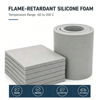 Coussin en mousse de silicone pour batterie EV ODM, ruban adhésif en mousse de silicone résistant à la chaleur pour module de tampon de cellules, scellage personnalisé découpé sur mesure