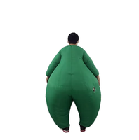 Costume de clown gonflable pour adulte, drôle, pour fête, vente en gros, costume de clown de cirque gras, cosplay