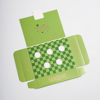 Emballage alimentaire personnalisé, boîte pliante en carton vert, boîtes en papier imprimées pour bonbons