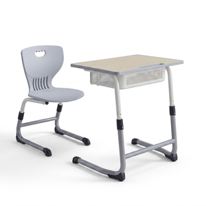 Escritorios y Sillas Modernas de Plástico ABS para Estudiantes de Primaria y Secundaria, Altura Ajustable, Estructura Metálica ST-2005D, Sillas de Estudio Escolares ST - Product Image 1
