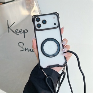 360ที่ใส่แหวนโลหะแบบหมุนได้เคสโทรศัพท์แบบไล่ระดับสีสำหรับ iPhone 17 PRO MAX พร้อมสายคล้องลำตัว - Product Image 6