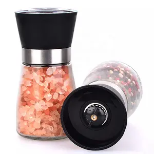 ベストセラーマニュアル調整可能なペッパーミルガラス塩とペッパーグラインダー