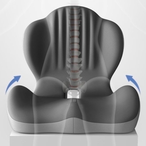 Cuscino per Seduta in Memory Foam Integrato <span class=keywords><strong>con</strong></span> Supporto Lombare, Set di <span class=keywords><strong>Cuscini</strong></span> Ortopedici per Sedia da Ufficio e Auto - Product Image 3