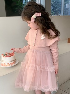 Vestido Informal para Niñas ODM, Vestido <span class=keywords><strong>de</strong></span> <span class=keywords><strong>Princesa</strong></span> con Cuello Cruzado, Económico, al por Mayor para Niños en Primavera y Otoño - Product Image 2