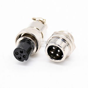 GX12 4 kutuplu bölme havacılık konektörü Aviator 4 Pin fiş - Product Image 1