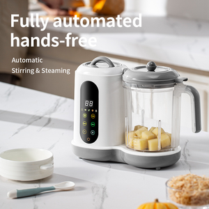 Robot culinaire multifonction 4-en-1 pour bébé : cuiseur vapeur, mixeur et processeur pour préparer des purées, cuire, cuire à la vapeur et réchauffer les biberons en une seule machine - Product Image 3