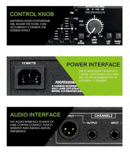 Gooermi 215 Ecualizador de Audio Profesional Ecualizador Gráfico de 2x15 Bandas Ecualizador de Potencia Equipo para Estudio de Grabación - Product Image 5