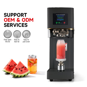 Máquina Selladora de Latas de Aluminio PET para Té de Burbujas, Elevador No Giratorio, Empaquetado Automático en Papel, Sellado en Frío para Bebidas Enlatadas, Eléctrica - Product Image 1