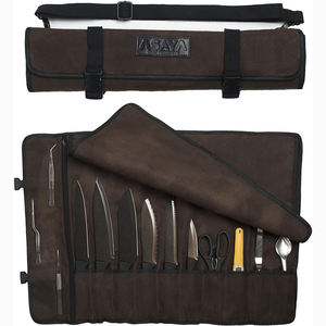 Free sample Knife <b>Tool</b> <b>Bag</b>,Portable 10 Slots Chef Knife case with 1 Zipper Pockets,Heavy Duty Knives <b>Roll</b> <b>Bags</b> - Product Image 2
