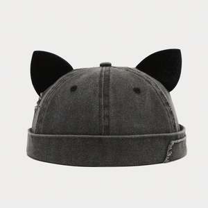 Gorra de Béisbol Vintage 2025 con Orejas de Zorro para Mujer, Estilo Hip-hop, Tejido Lavado con Costuras, Gorra Docker Linda - Product Image 4